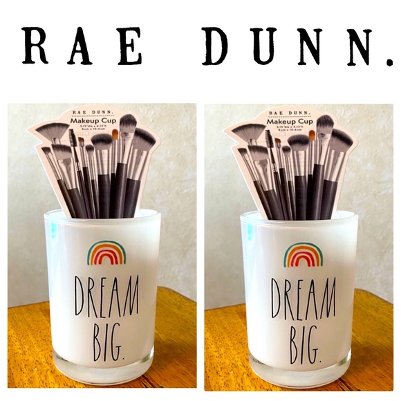 Rae Dunn Other - 2 Rae Dunn Glass Jar (Makeup Holder/Organizer)